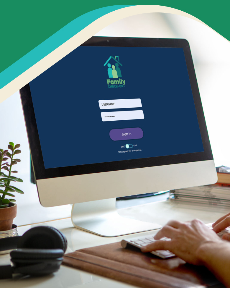 Photo: Computer showing FCU Online