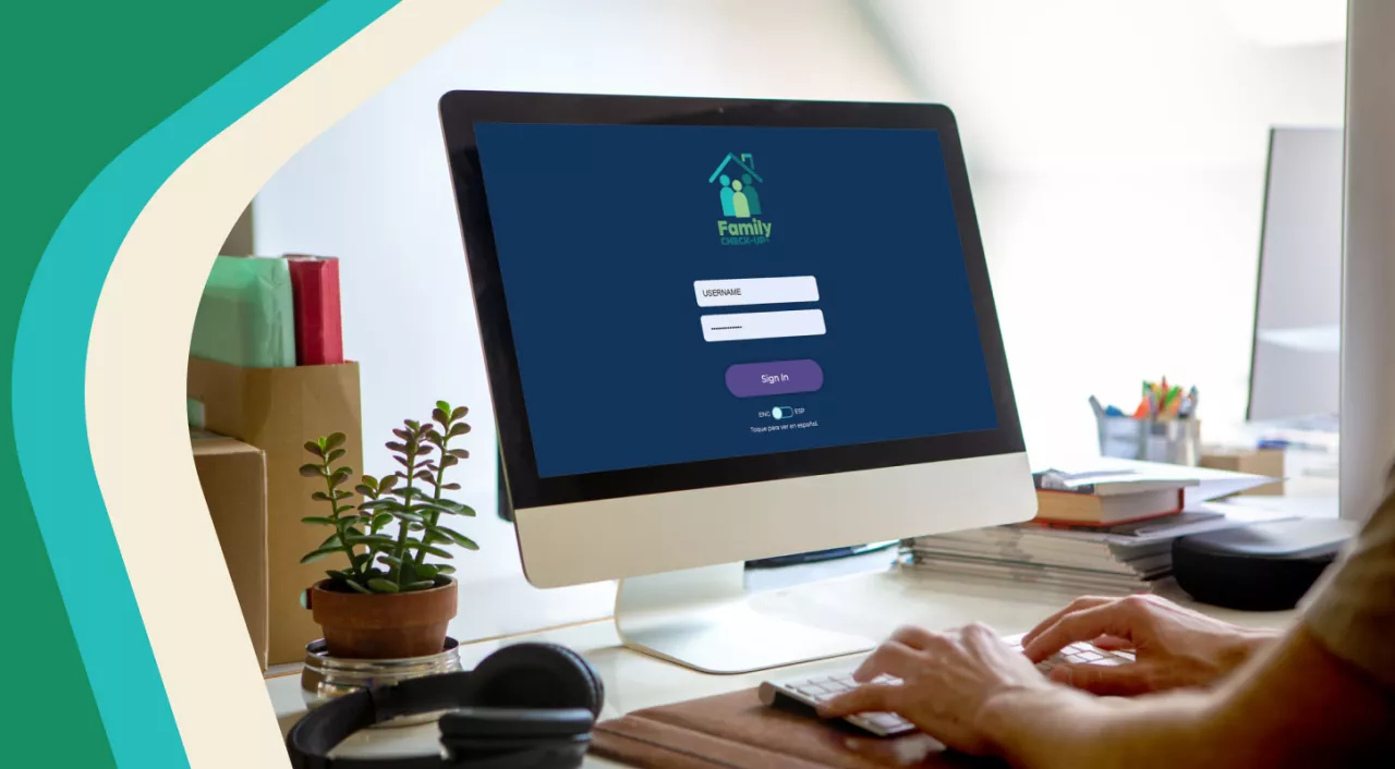 Photo: Computer showing FCU Online